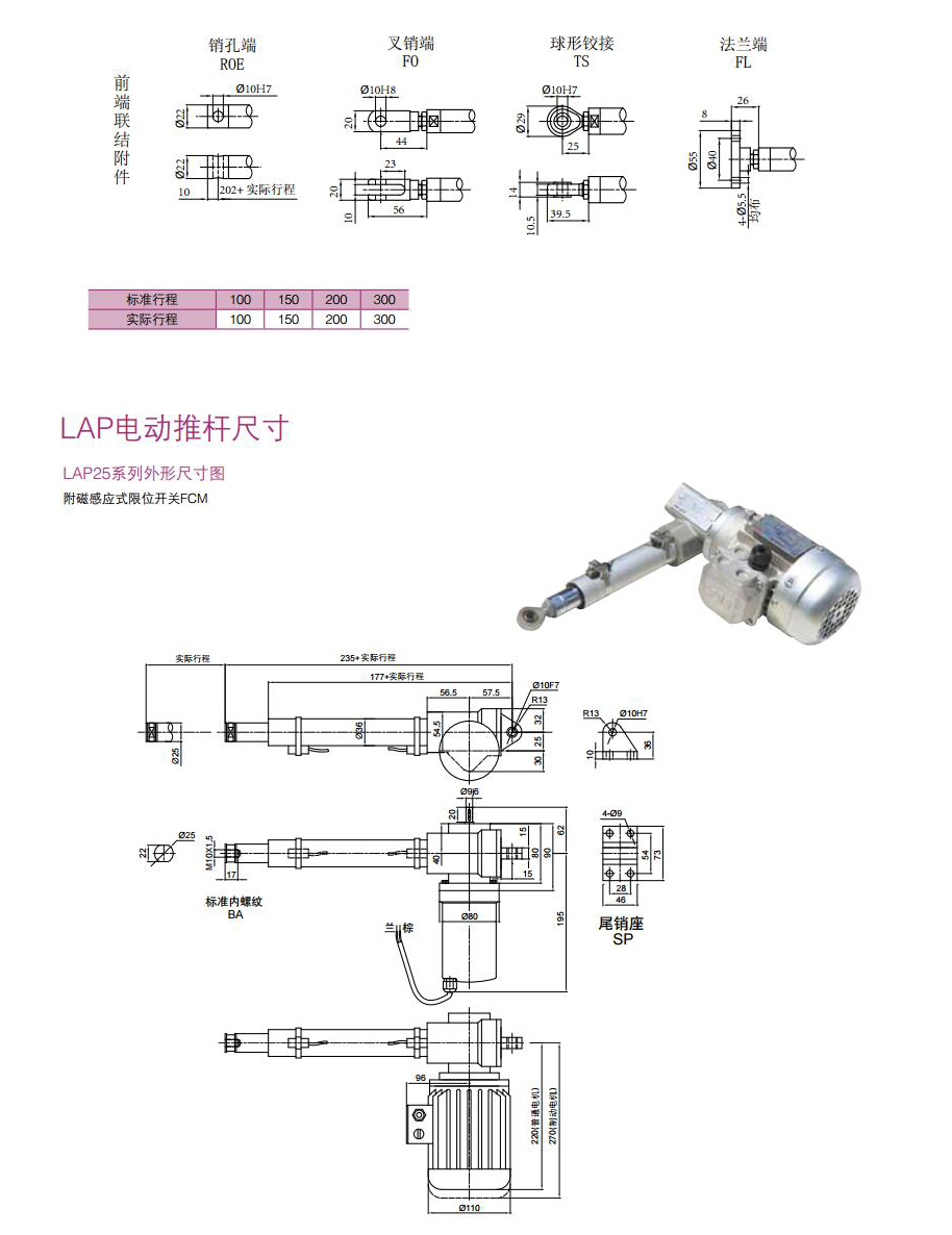 LAP電動(dòng)推桿