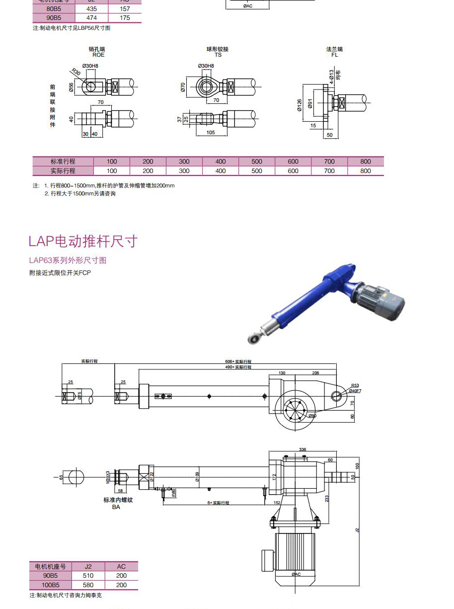 LAP電動(dòng)推桿